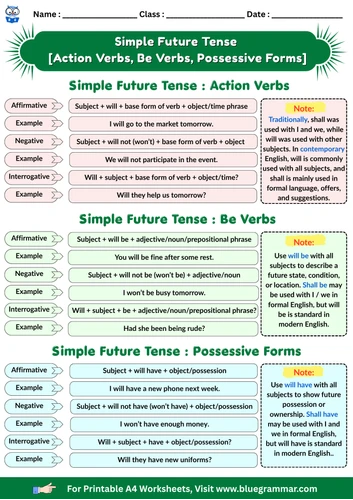 Future Simple Tense Worksheet Preview