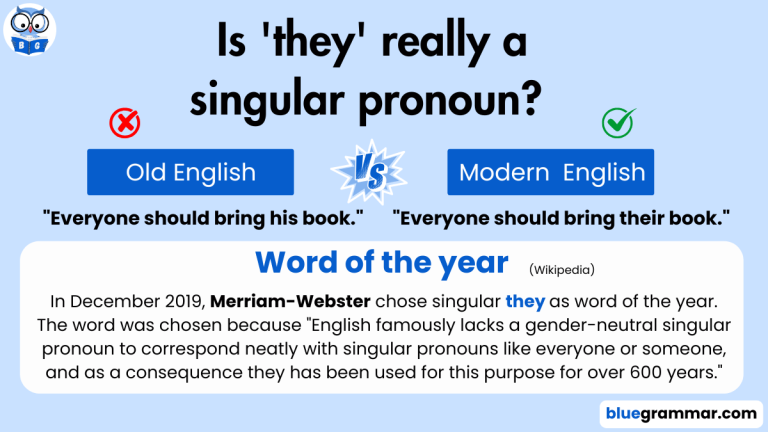 Is 'they' really a singular pronoun