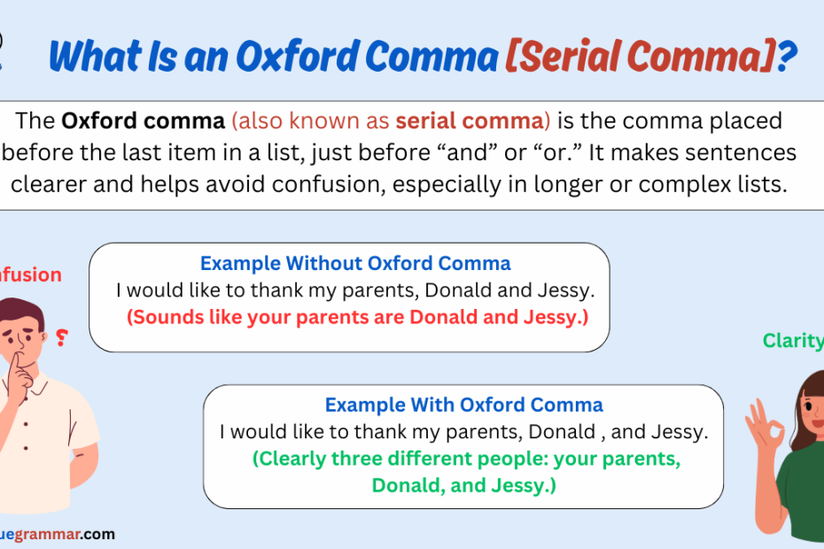 What Is an Oxford Comma (Serial Comma)