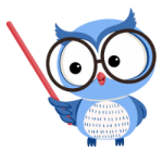 Blue Grammar Logo with stick