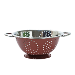 Steel colander