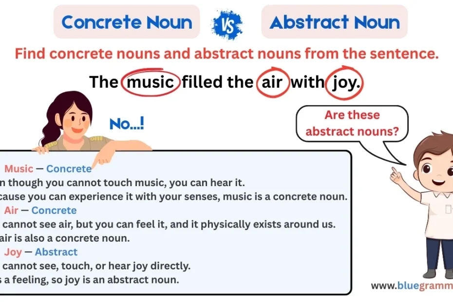 Abstract Nouns vs Concrete Nouns