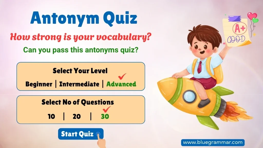 Antonym Quiz for Students