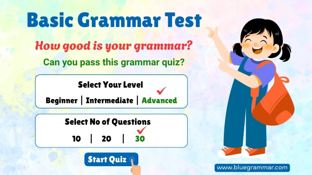 Basic Grammar Quiz for Students