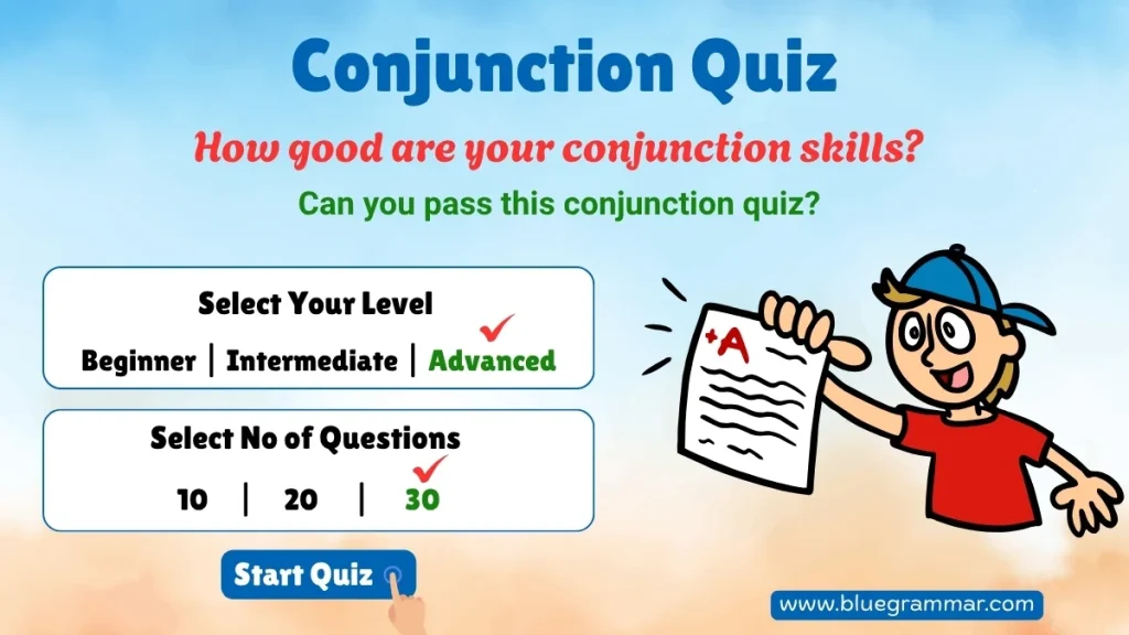Conjunction Quiz for Students
