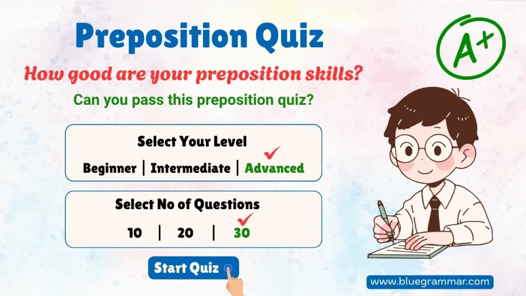 Preposition Quiz for Students