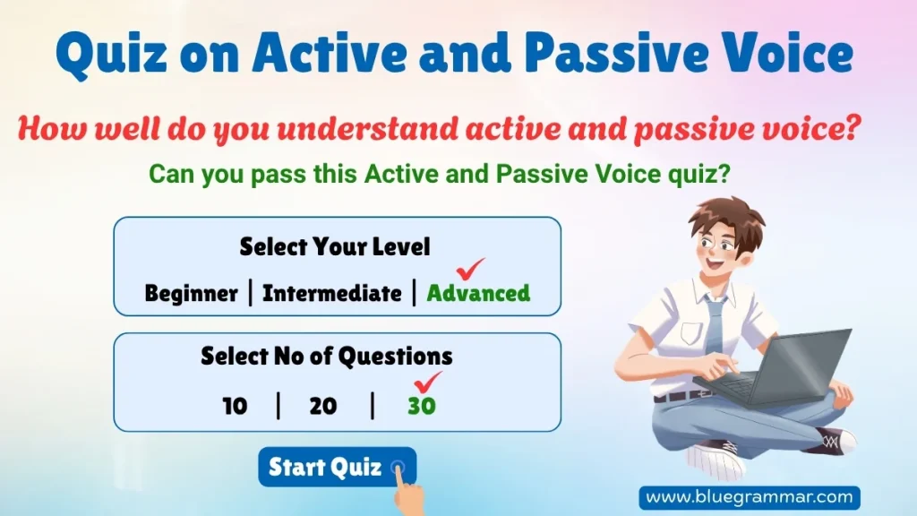 Quiz on Active and Passive Voice